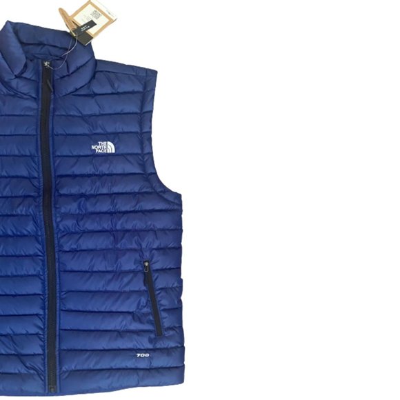 NWT The North Face Men's Stretch Down Vest Color Navy Blue Size S, XXL - Picture 2 of 7